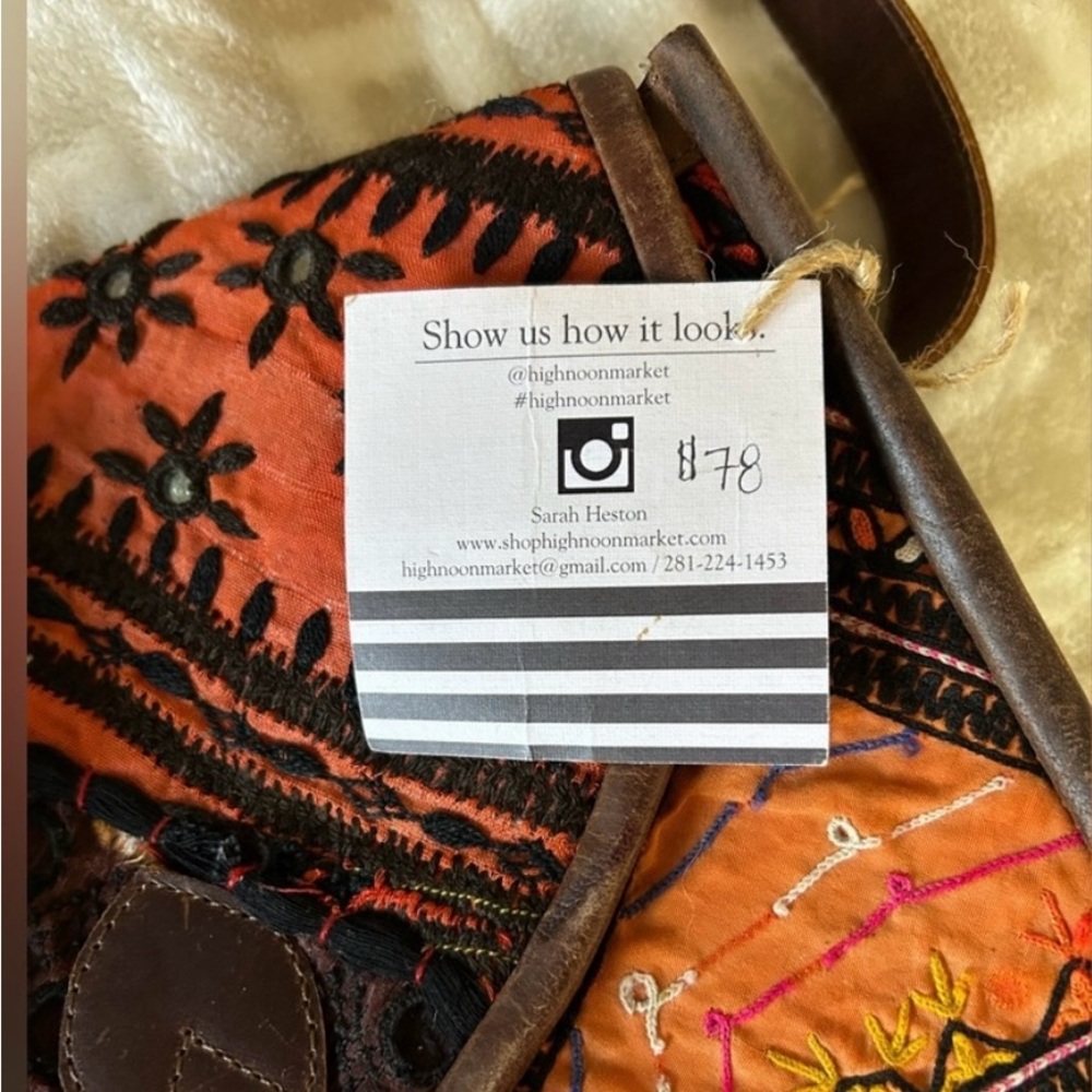 Boho Patchwork Crossbody Bag NWT - image 6